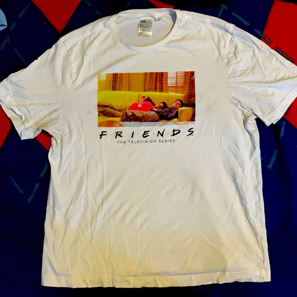 H&M Friends white tee shirt